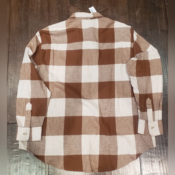 Old Navy Women's Boyfriend Flannel sizeLarge - Picture 2 of 2